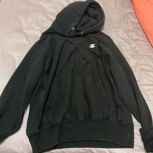 black champion oversized hoodie